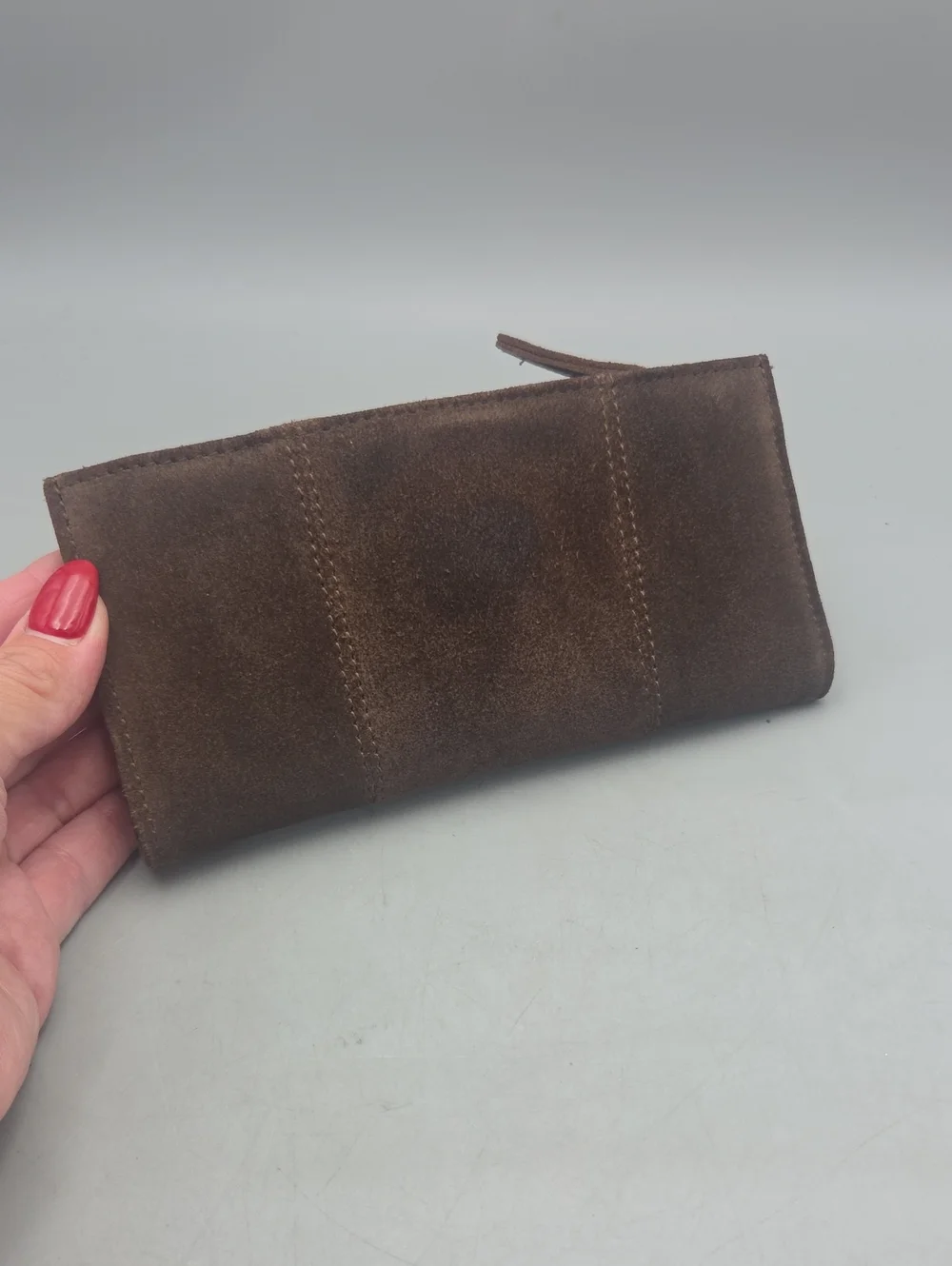 KJC Suede Wallet Leather Suede